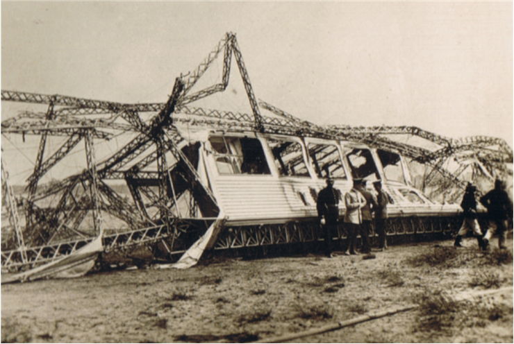 Wreckage of Passenger Car of Schwaben after the Fire 